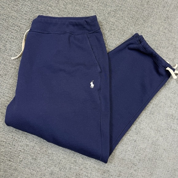 Polo Ralph Lauren Other - Polo Ralph Lauren Sweatpants Men's 3XB‎ Big Navy Blue Fleece Ankle Adjust Pony